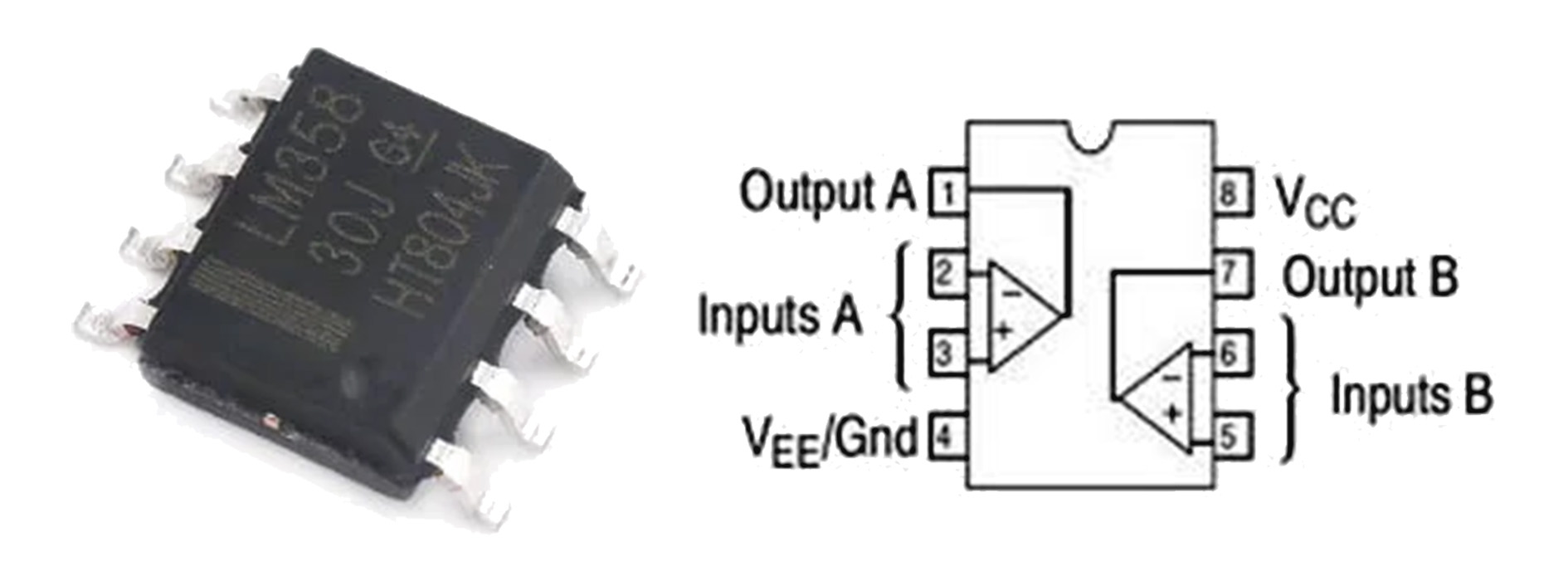 LM358 Pinout